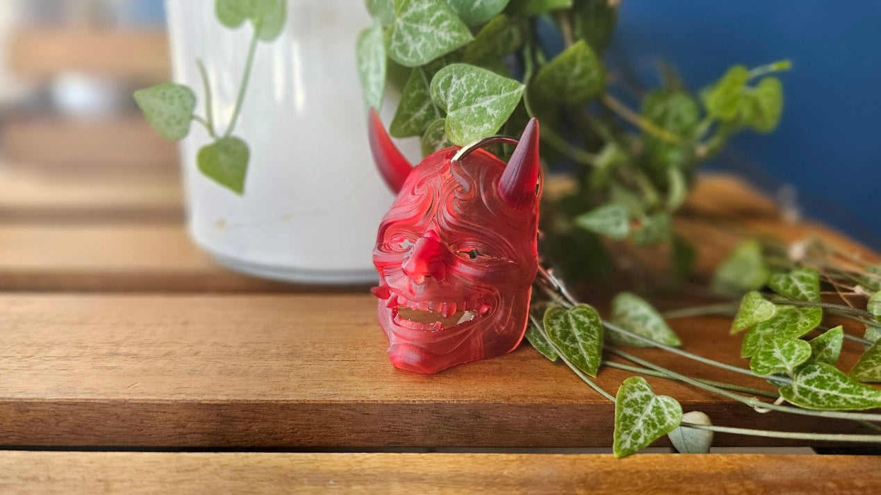 Oni Demon Mask Keychain
