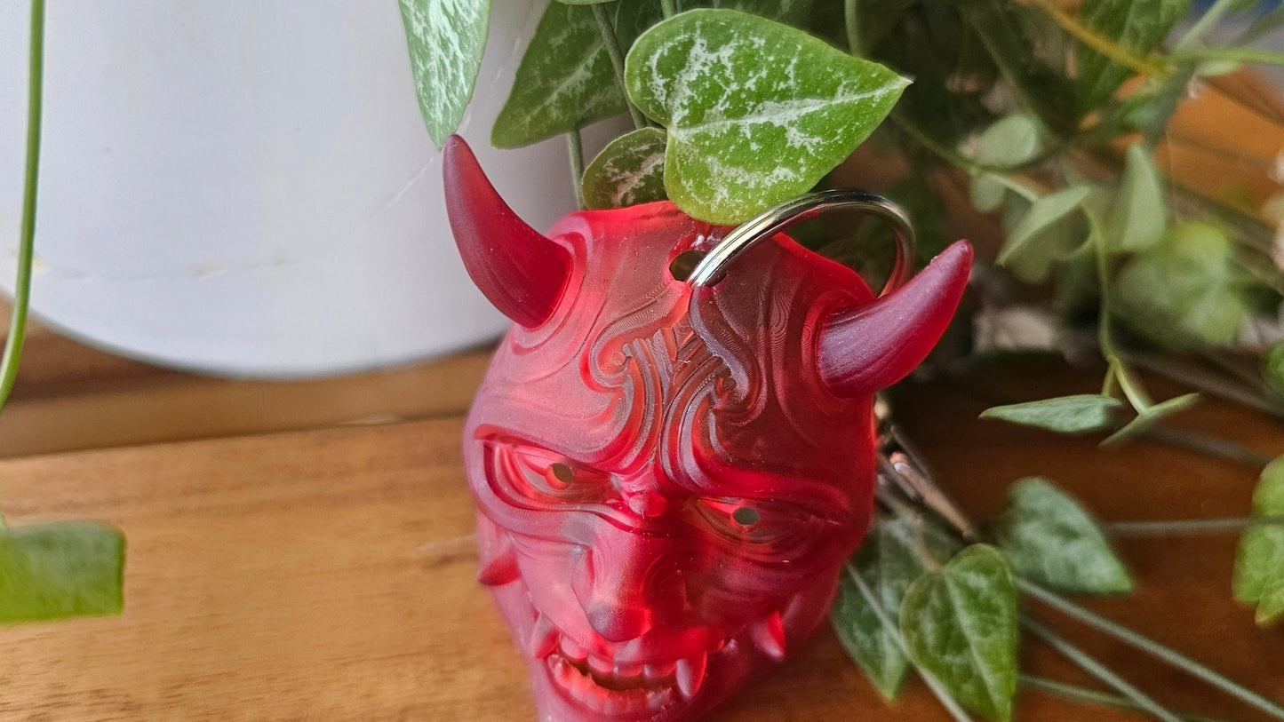 Oni Demon Mask Keychain