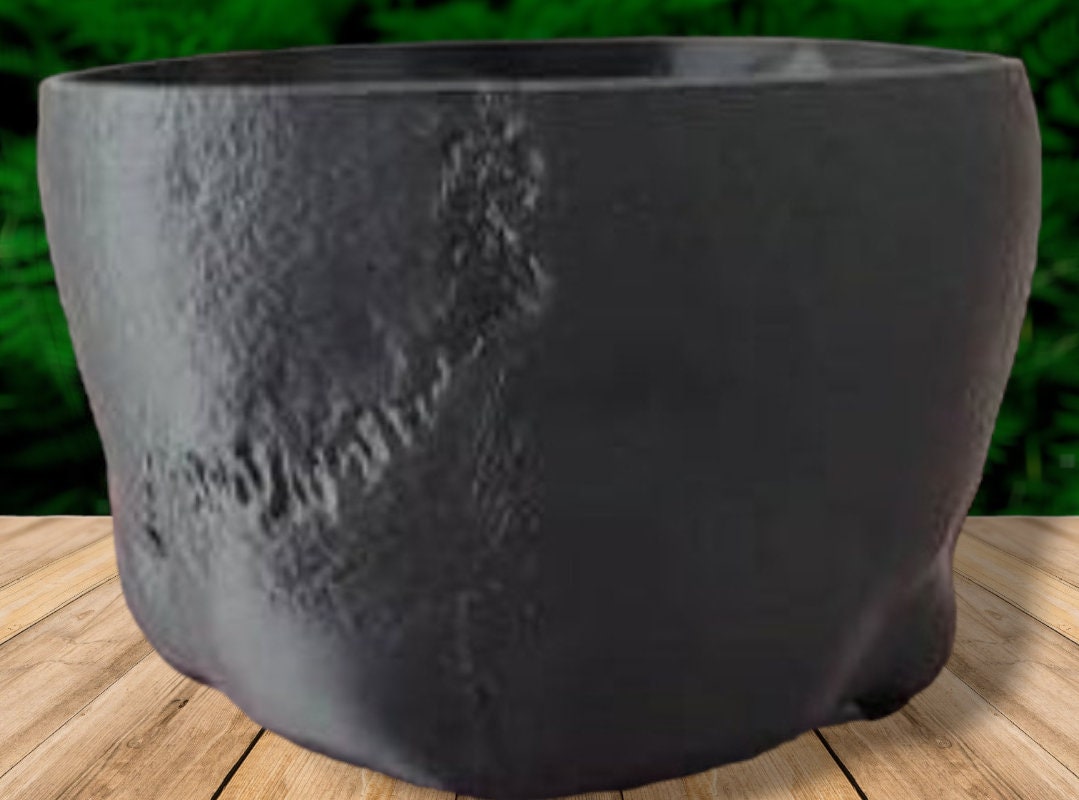 Scanned Human Skull Planter with Optional Drainage