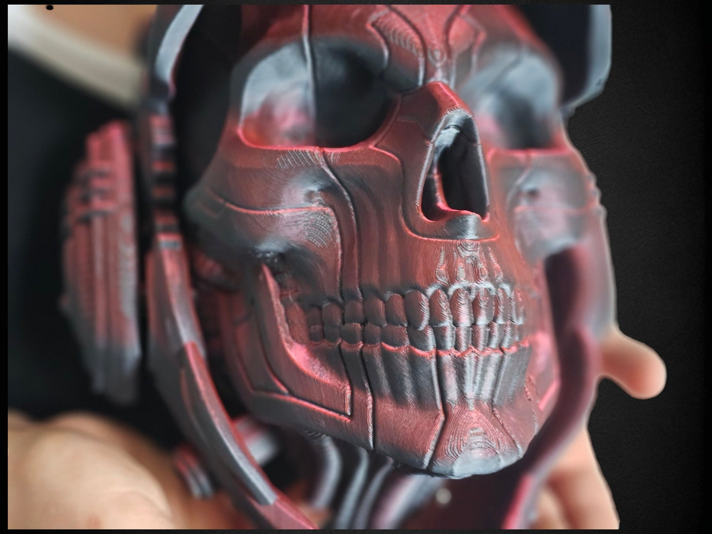 Steampunk Articulating Skull Droid – 3D Printed Mechanical Robot Skull Wall Art, Gothic Steampunk Decor