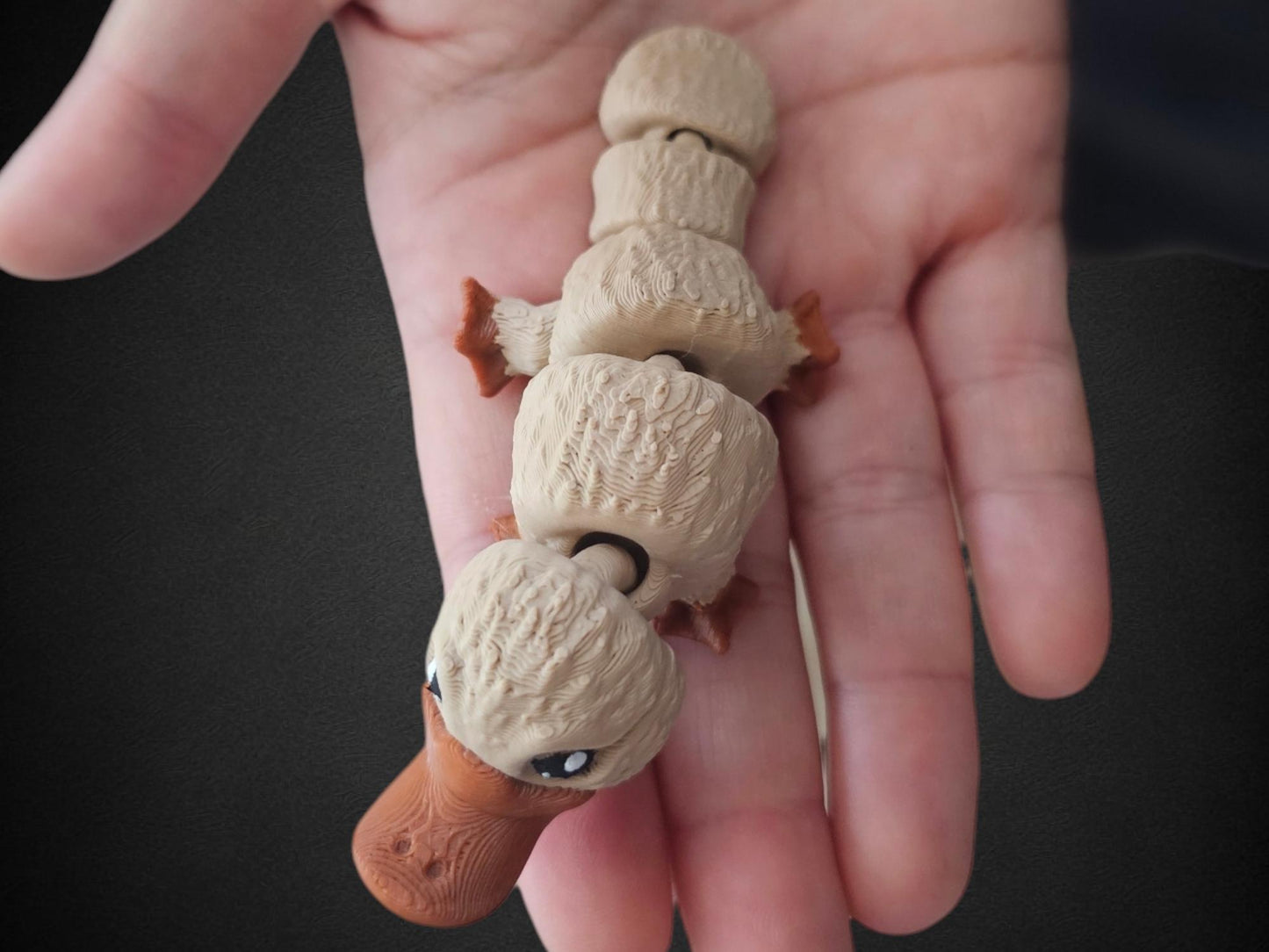 3 Sizes 11.95" Smiling Baby Platypus Flexi By Matmire Make 3D Printed Fidget Toy Fidget 3D Printed Toy Figure Gift Her Her 3D Printed Animal