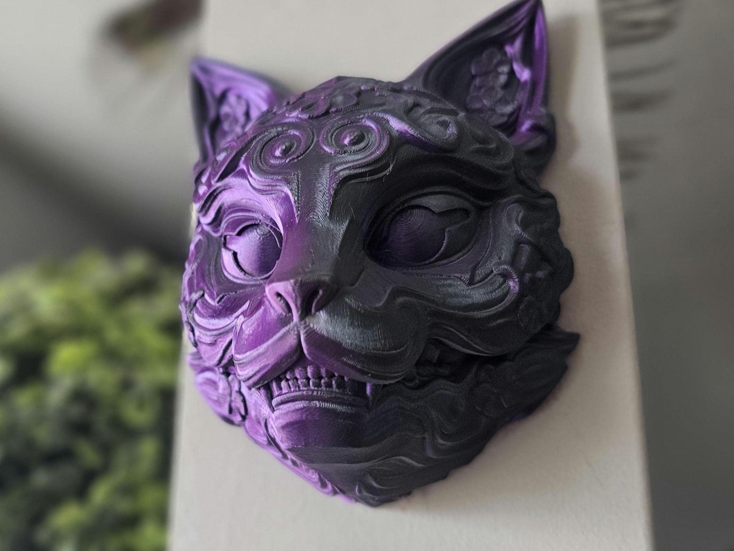 Kitsune Cat Mask Wall Mount