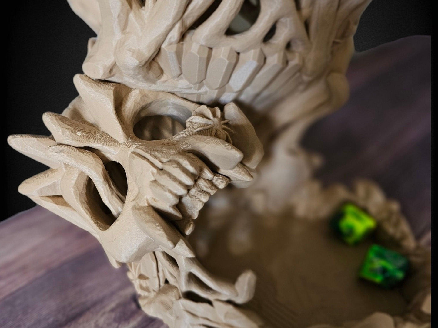 Nightmare Skull Web Dice Tower Dice Roller Dnd Accessories 3D Printed Gaming Accessory For TableTop Role Playing Gifts For Men RPG Dice
