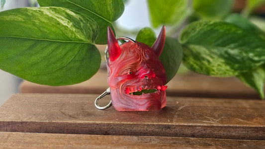 Oni Demon Mask Keychain