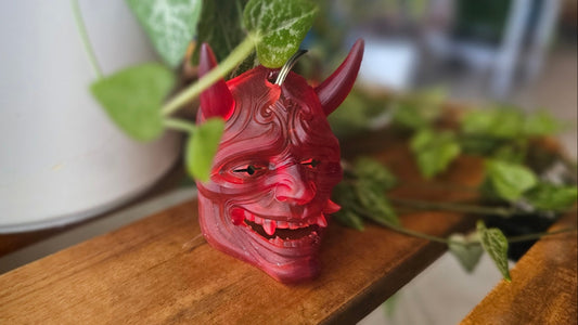 Oni Demon Mask Keychain