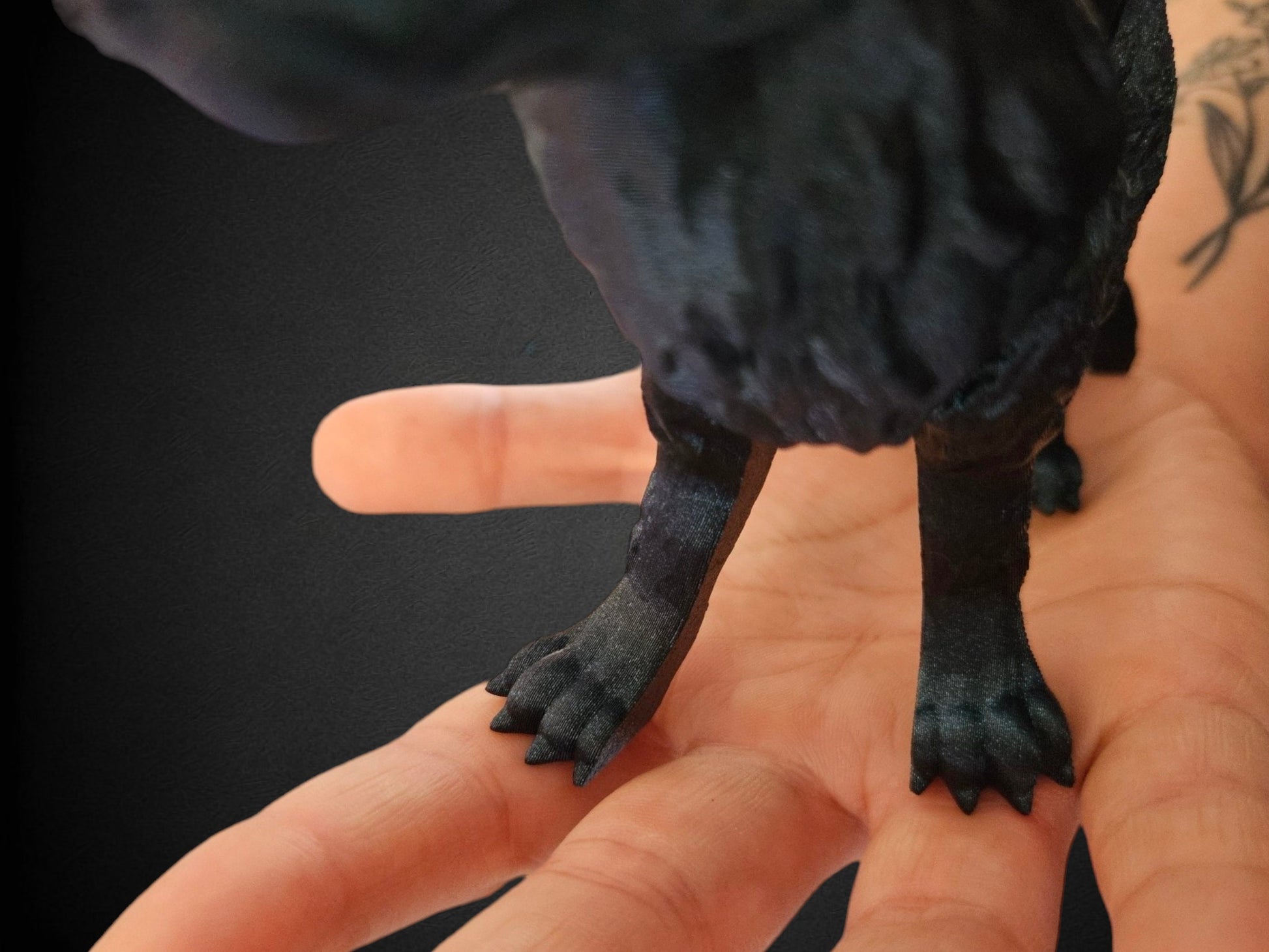Cinder Wolf Articulating Flexi By Cinderwing Articulated Fidget Toy 3D Printed Gift For Him Desk Toy
