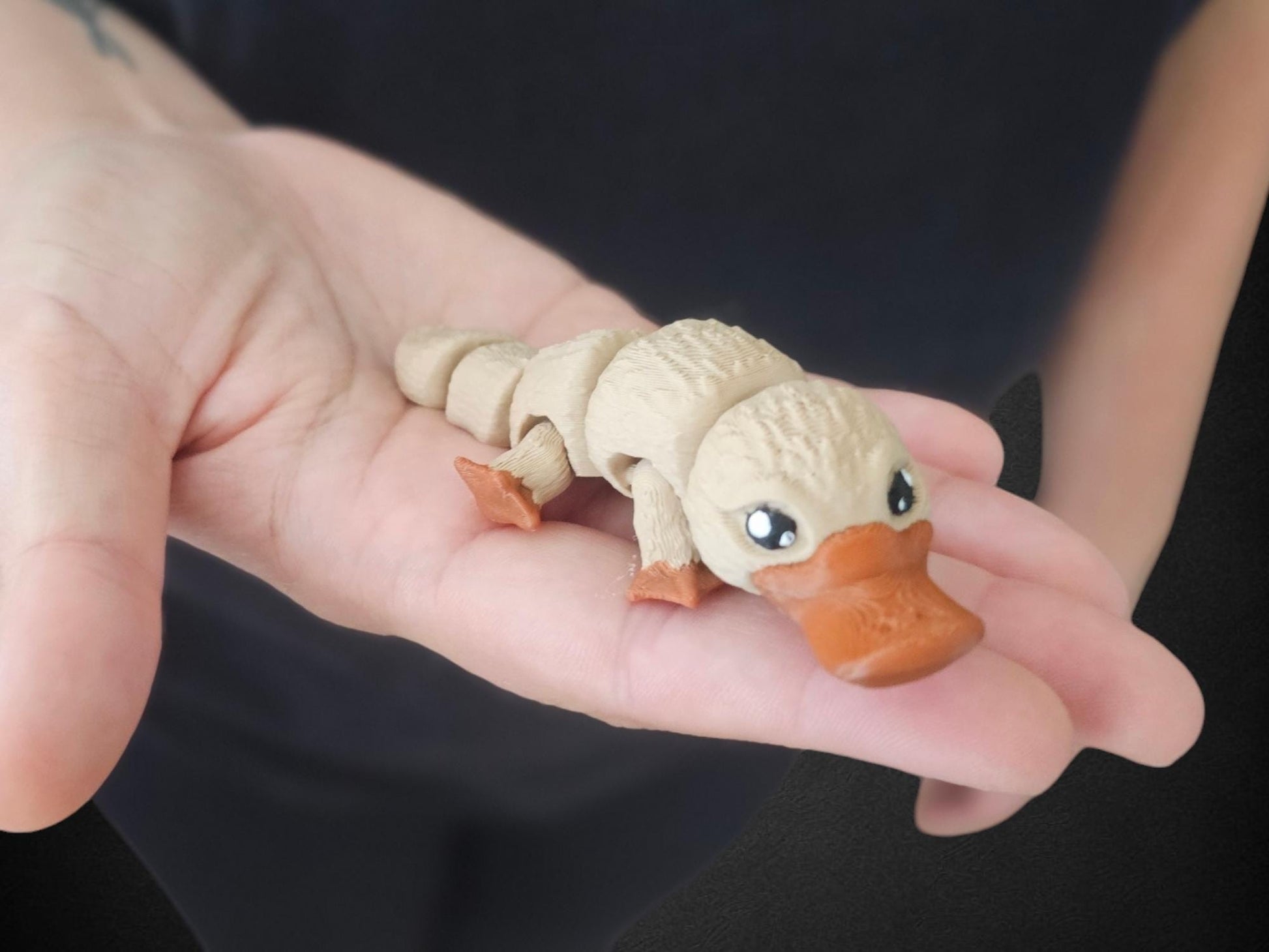 3 Sizes 11.95" Smiling Baby Platypus Flexi By Matmire Make 3D Printed Fidget Toy Fidget 3D Printed Toy Figure Gift Her Her 3D Printed Animal