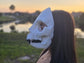 Fanged Wendigo Cat Skull Mask Articulating Mouth 3D Printed Cosplay Horror Mask Wearable Face Mask Halloween Mask Gift For Him Scary