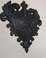 Ornate Baroque Heart Wall Plaque  3D Printed Decorative Heart Frame, Gothic Romantic Wall Decor, Victorian Scroll Wall Art Display