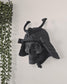 Orochi Samurai Skull Wall Mount  3D Printed Japanese Warrior Mask, Feudal Japan Skull Decor, Gothic Samurai Wall Art, Unique Fantasy