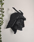 Orochi Samurai Skull Wall Mount  3D Printed Japanese Warrior Mask, Feudal Japan Skull Decor, Gothic Samurai Wall Art, Unique Fantasy
