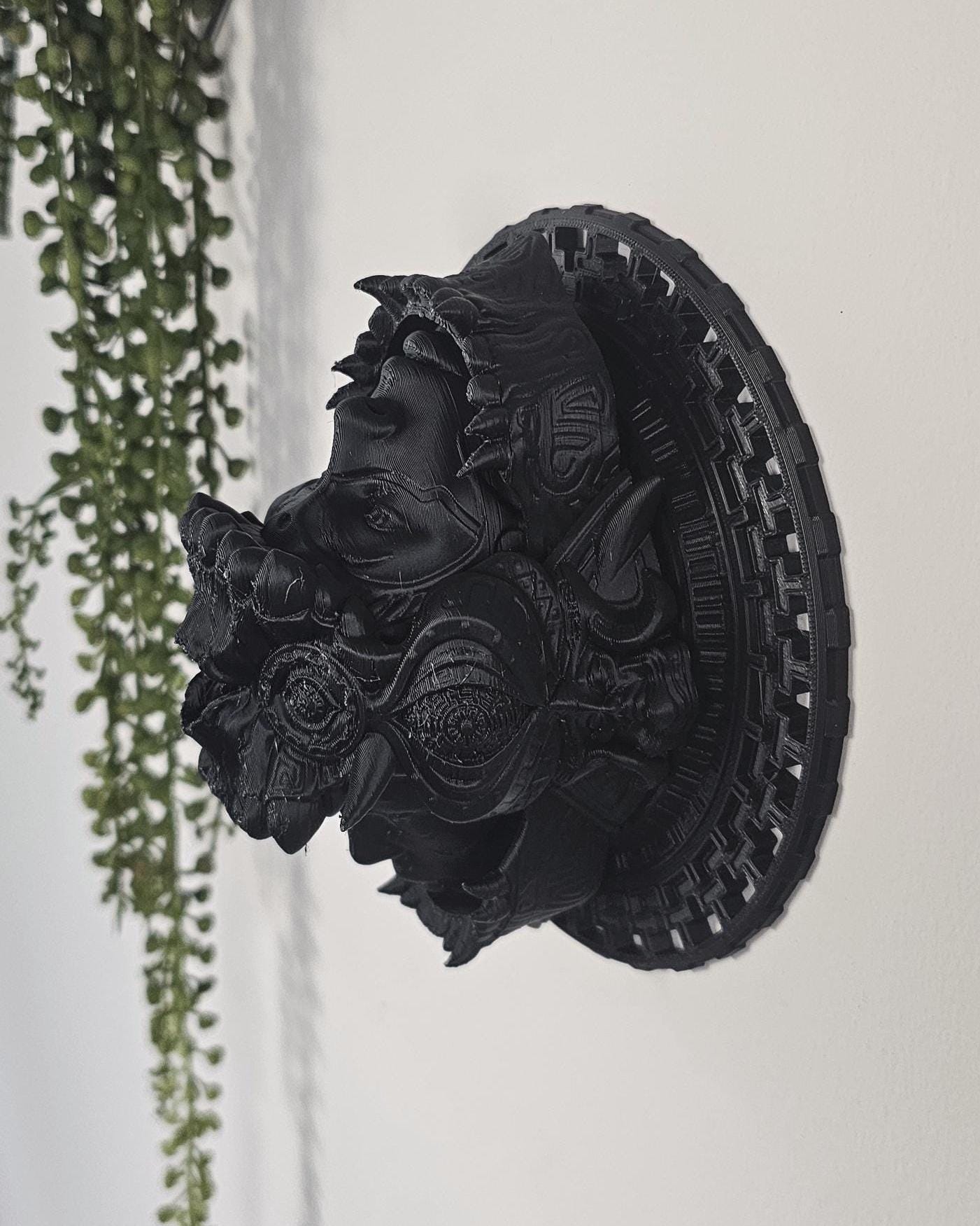 Inti Inca Sun God Wall Art  3D Printed Inca Sun Sculpture, Geometric Moving Sun Decor, Tribal Spiritual Home Decor, Sacred Wall Hanging