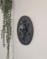 Skull and Roses Wall Plaque  3D Printed Gothic Skull Frame, Victorian Floral Wall Decor, Macabre Black Wall Art, Dark Romantic Gothic Decor