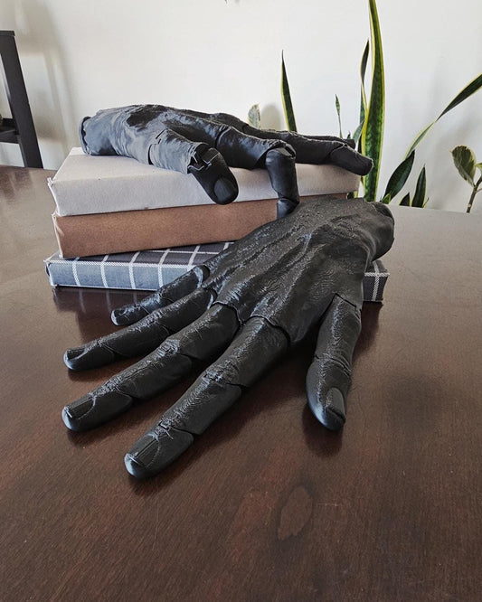 Articulating Severed Hand Prop  Poseable Creepy Human Hand, Halloween Horror Decor, Gothic Display Piece