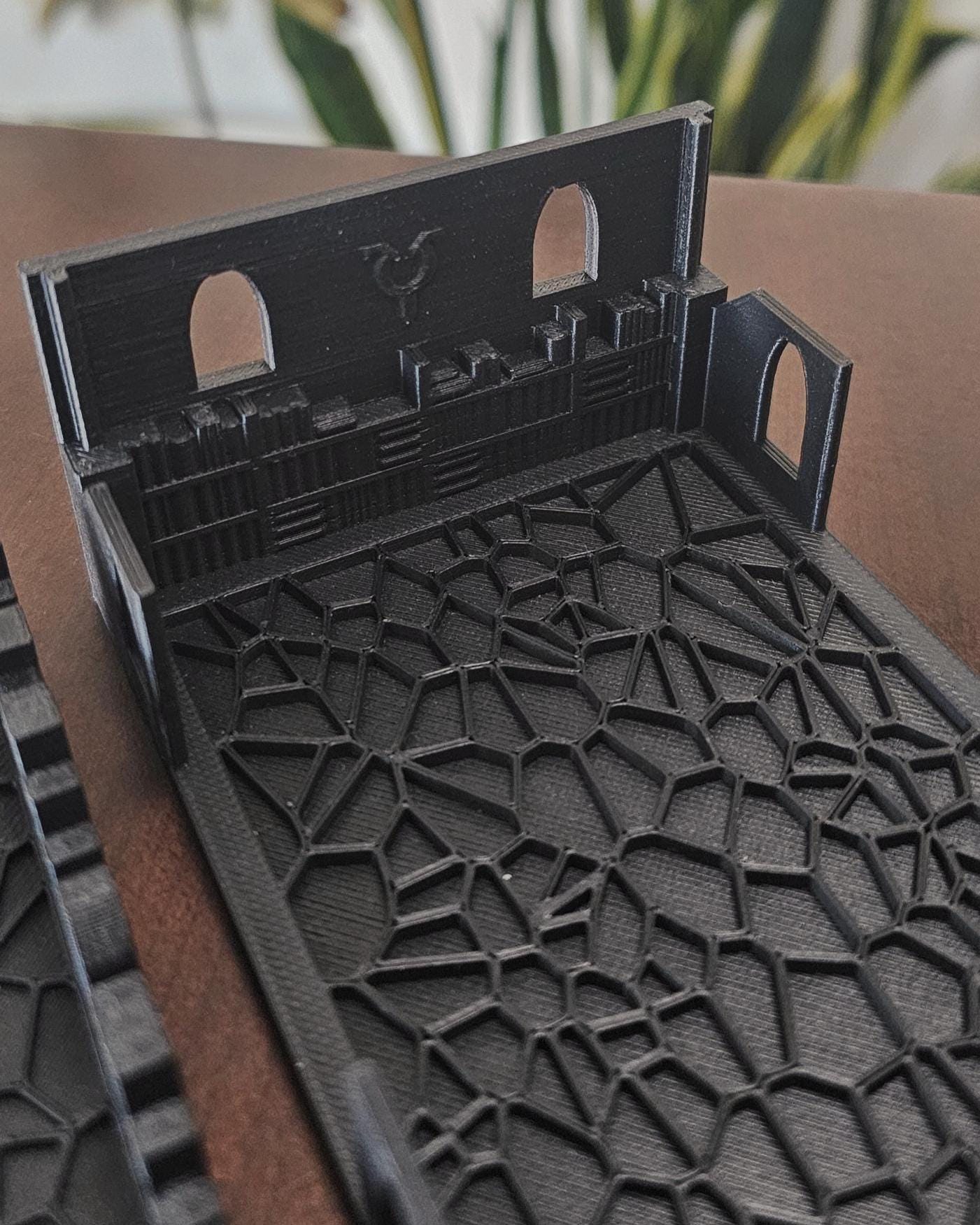 Tabletop Card Holder Rack  3D Printed Playing & Trading Card Stand, Board Game Card Organizer, TCG Deck Display, Library-Style Desktop Tray