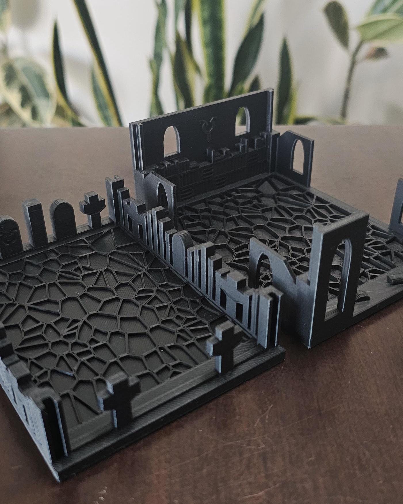 Tabletop Card Holder Rack  3D Printed Playing & Trading Card Stand, Board Game Card Organizer, TCG Deck Display, Library-Style Desktop Tray