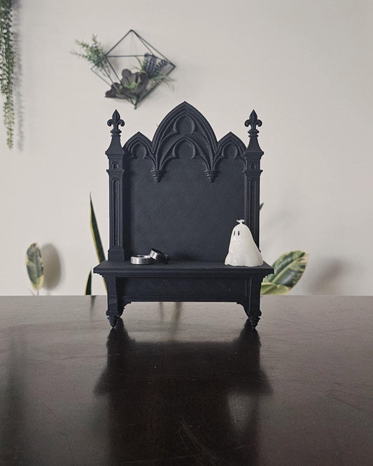 Cathedral Jewelry Stand  3D Printed Gothic Jewelry Holder, Ornate Cathedral Arch Stand, Dark Romantic Vanity Organizer, Home Decor Display