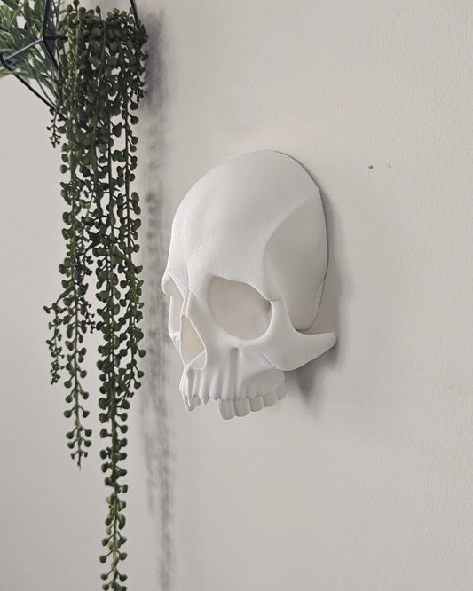 Skull Wall Decor with Hidden Compartment  Gothic Skull Wall Mount, Secret Storage Skull Art, Dark Home Decor