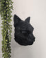 Japanese Kitsune Fox Wall Statue  3D Printed Kitsune Mask Wall Decor, Yokai Fox Spirit Wall Mount, Gothic Japanese Home Decor, Art Displays