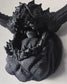 Ushi Oni Mask Wall Mount  Japanese Demon Wall Mask, 3D Printed Yokai Decor, Gothic Samurai Wall Decor, Oni Sculpture for Home Display Decor