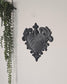Ornate Baroque Heart Wall Plaque  3D Printed Decorative Heart Frame, Gothic Romantic Wall Decor, Victorian Scroll Wall Art Display