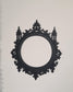 Victorian Ornate Wall Frame  3D Printed Gothic Baroque Wall Plaque, Cathedral Arch Wall Decor, Dark Romantic Black Wall Art Sculpture Home