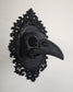 Gothic Raven Skull Wall Plaque  Ornate Victorian Frame Wall Mount, Dark Academia Curiosity Decor, Macabre Gothic Wall Art Display