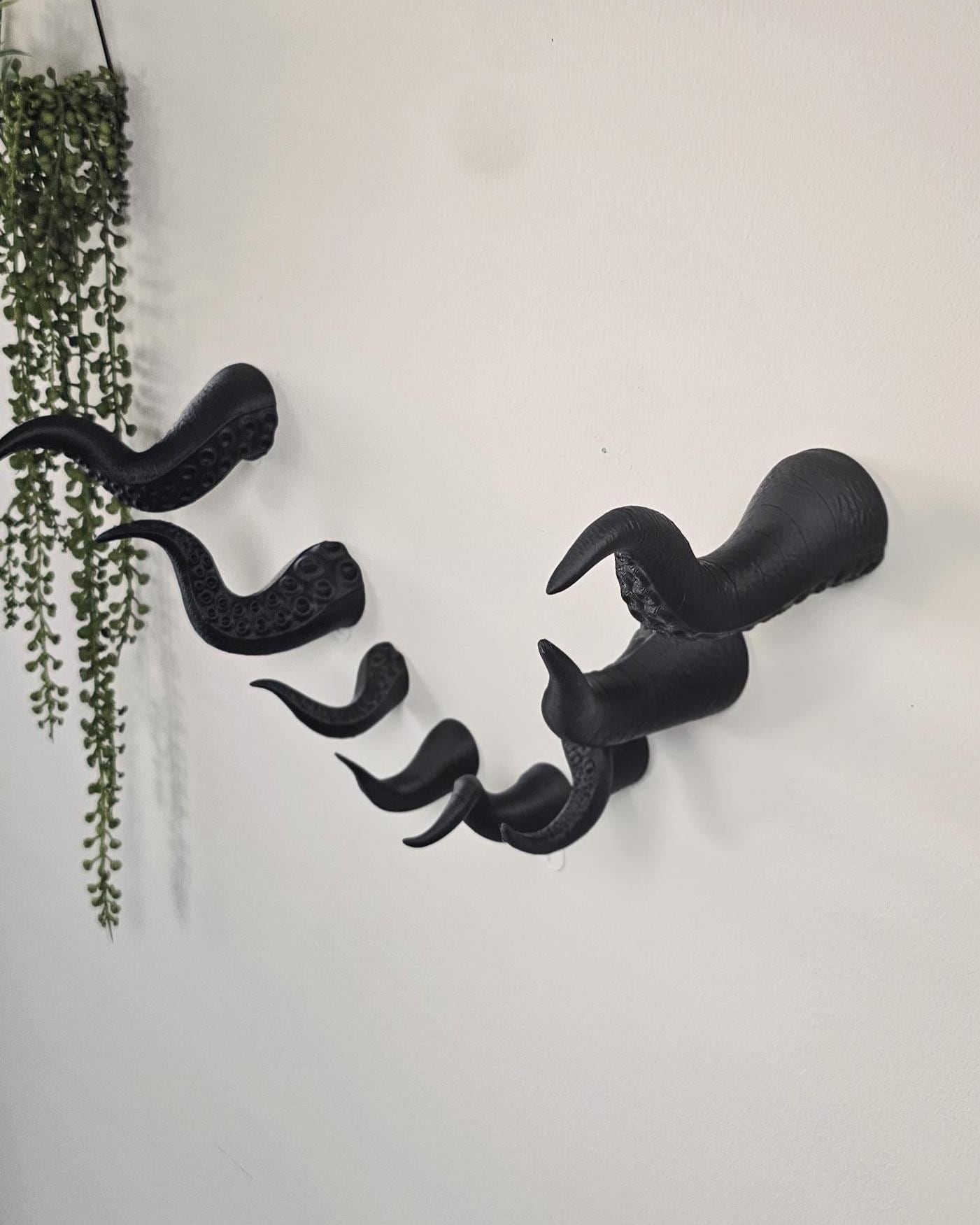 Octopus Tentacle Wall Hook  3D Printed Nautical Wall Hook, Kraken Bathroom Towel Hook, Coastal Coat Hook, Beach House Nautical Decor Accent