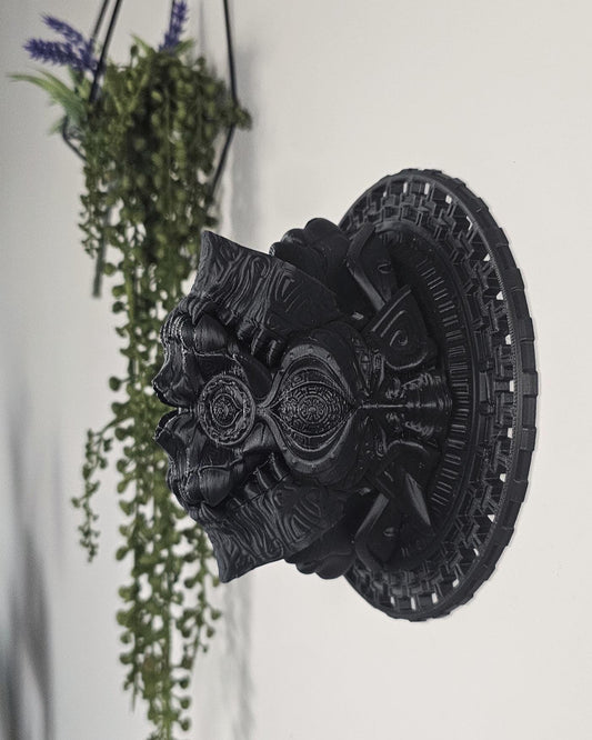 Inti Inca Sun God Wall Art  3D Printed Inca Sun Sculpture, Geometric Moving Sun Decor, Tribal Spiritual Home Decor, Sacred Wall Hanging