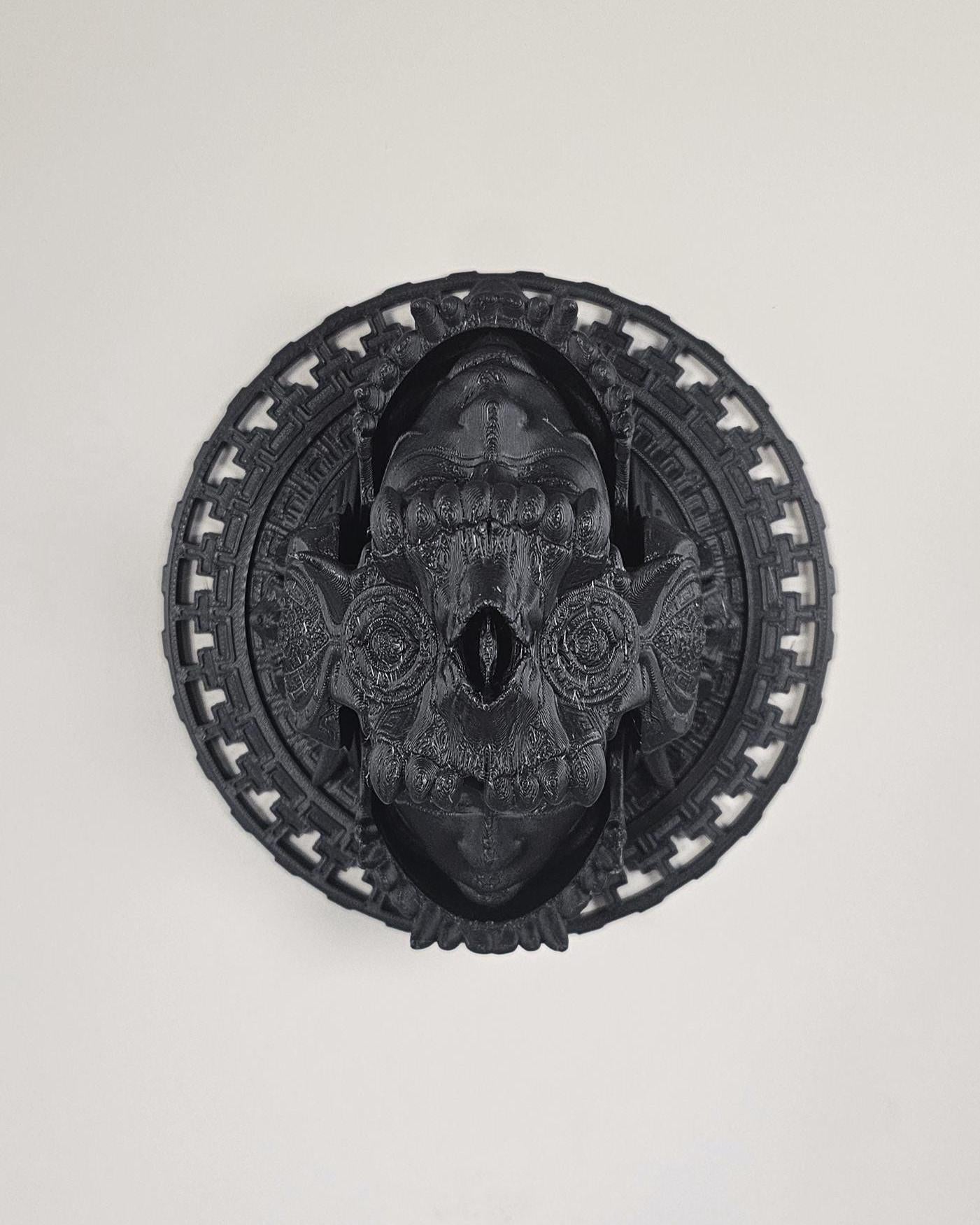 Inti Inca Sun God Wall Art  3D Printed Inca Sun Sculpture, Geometric Moving Sun Decor, Tribal Spiritual Home Decor, Sacred Wall Hanging