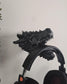 Dragon Headphone Stand Wall Mount  3D Printed Dragon Wall Holder for Headsets, Gothic Gaming Desk Decor, Dark Fantasy Gamer Display