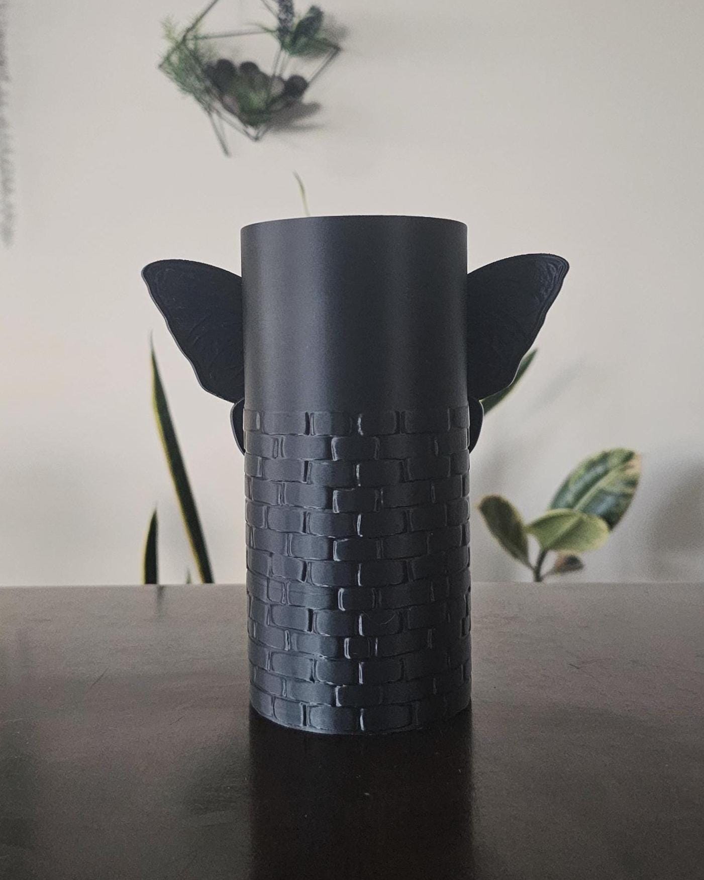 7" Moth Vase  Gothic Moth Sculpture Vase, Dark Botanical Home Decor, Witchy Floral Vessel, Nature Inspired Gothic Accent