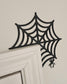 Spiderweb Corner Wall Decor  Gothic Spider Web Door Frame Accent, 3D Printed Halloween Wall Art, Spooky Home Decor