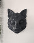 Japanese Kitsune Fox Wall Statue  3D Printed Kitsune Mask Wall Decor, Yokai Fox Spirit Wall Mount, Gothic Japanese Home Decor, Art Displays