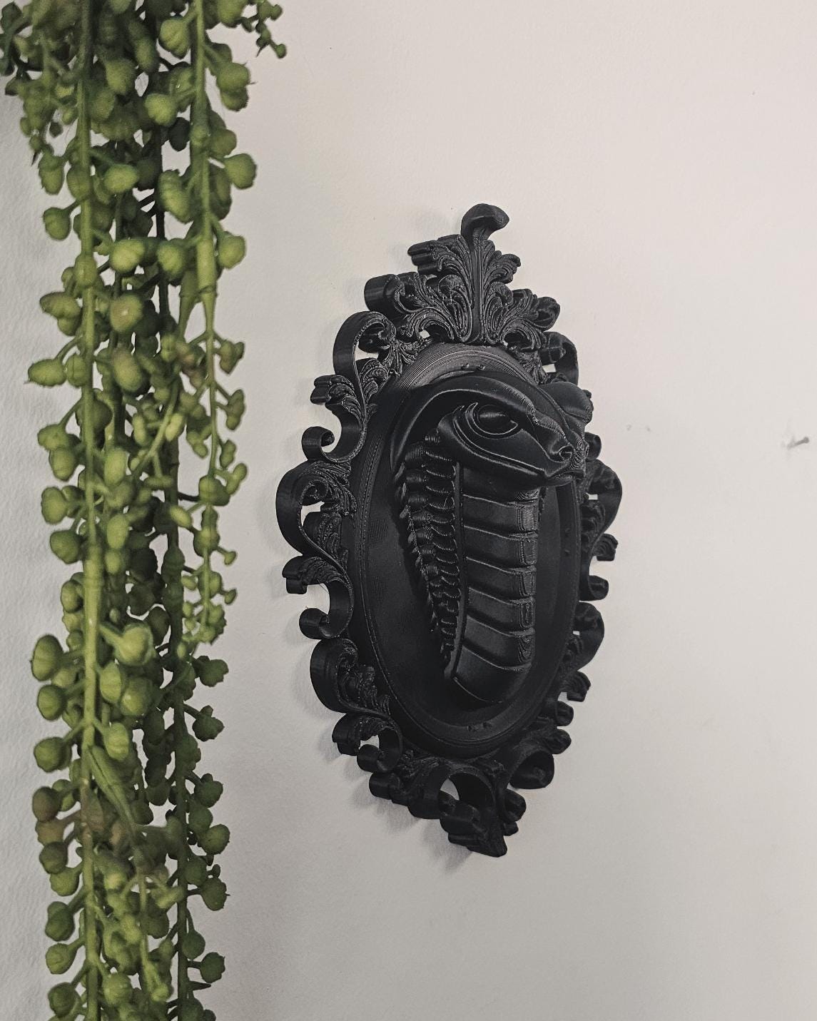 Gothic Snake Wall Sculpture  Baroque Cobra Wall Decor, Dark Victorian Serpent Wall Art, Gothic Home Decor