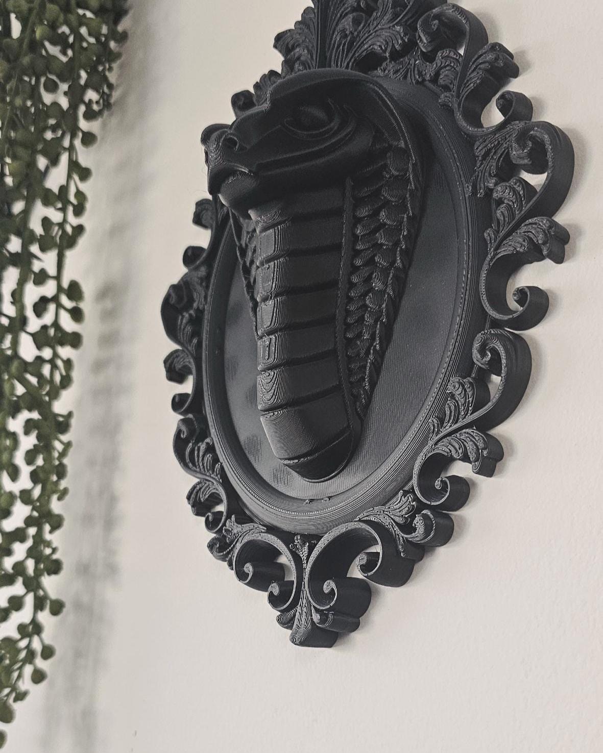 Gothic Snake Wall Sculpture  Baroque Cobra Wall Decor, Dark Victorian Serpent Wall Art, Gothic Home Decor