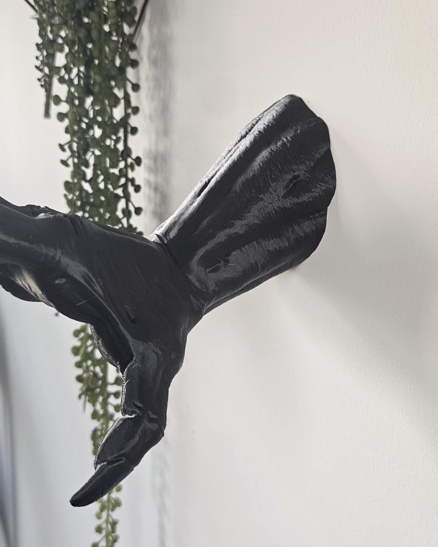 Demon Hand Wall Mount  3D Printed Gothic Devil Hand Sculpture, Macabre Wall Decor, Dark Fantasy Wall Art, Occult Curiosity Display