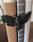 Deaths Head Moth Bookend  3D Printed Skull Moth Shelf Decor, Gothic Book Nook Accent, Dark Academia Library Gift