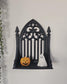 Gothic Arch Wall Shelf  3D Printed Cathedral Window Floating Shelf, Spooky Halloween Decor, Witchy Home Altar Display, Dark Academia