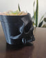 Gothic Skull Planter Pot  3D Printed Halloween Decor, Spooky Succulent Holder, Dark Home Office Desk Decor, Gift for Plant Lovers