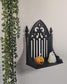 Gothic Arch Wall Shelf  3D Printed Cathedral Window Floating Shelf, Spooky Halloween Decor, Witchy Home Altar Display, Dark Academia