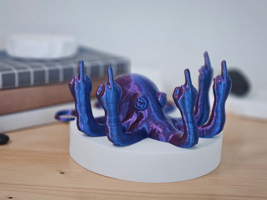 Octopus Middle Finger Figure
