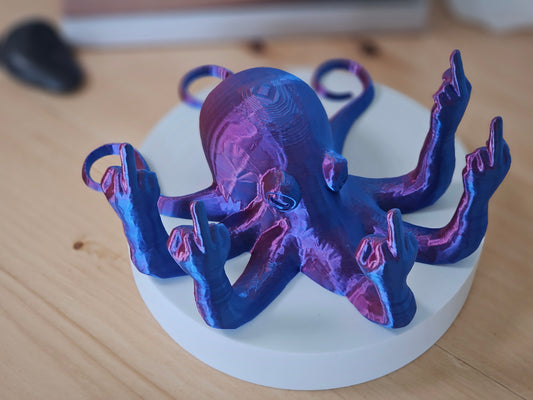 Octopus Middle Finger Figure